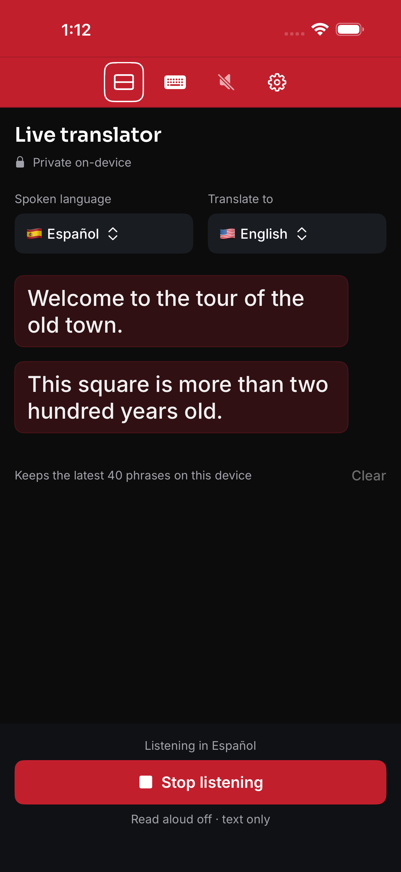 Arda Translate — Personal live translation