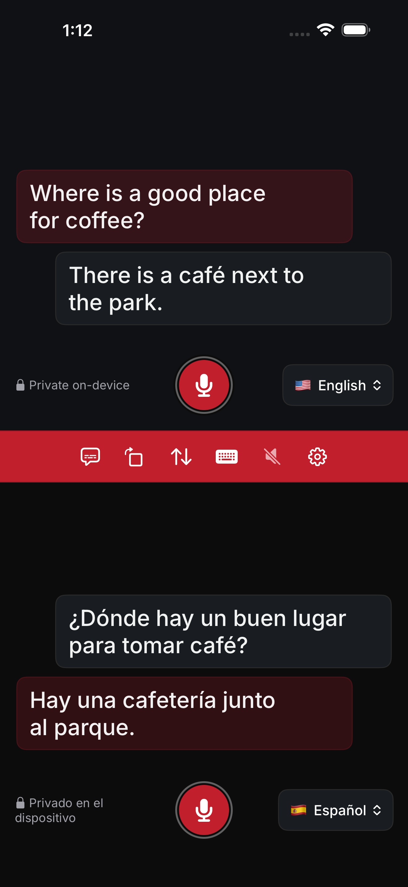Arda Traductor — Conversación