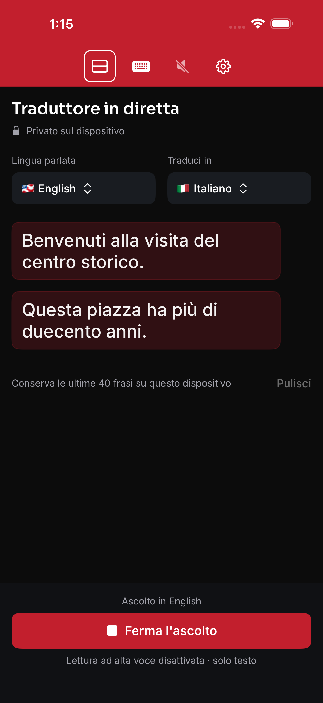 Arda Traduttore — Traduzione personale dal vivo