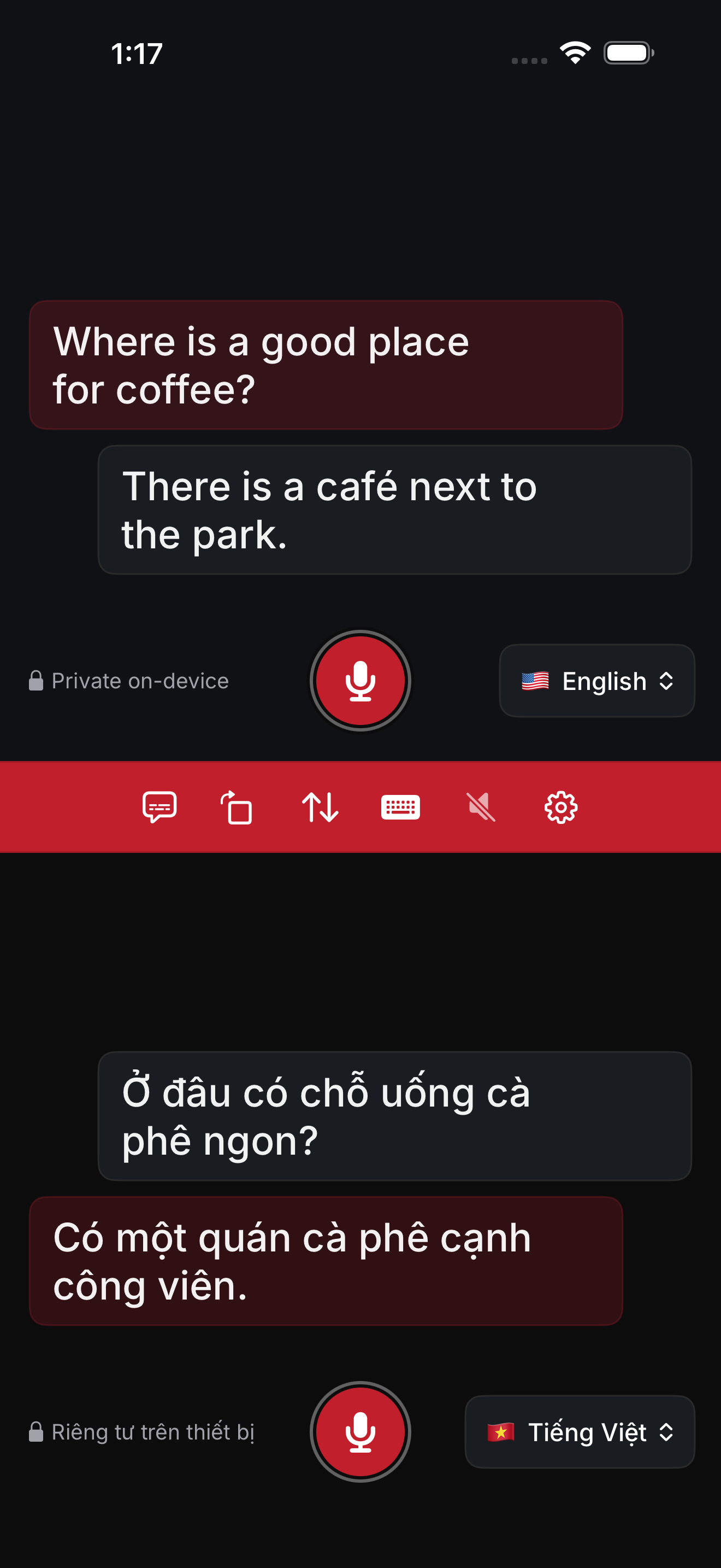 Arda Dịch — Hội thoại hai chiều